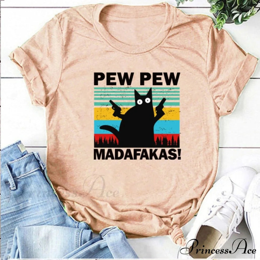 Graphic Tees Funny Shirts Pink / S