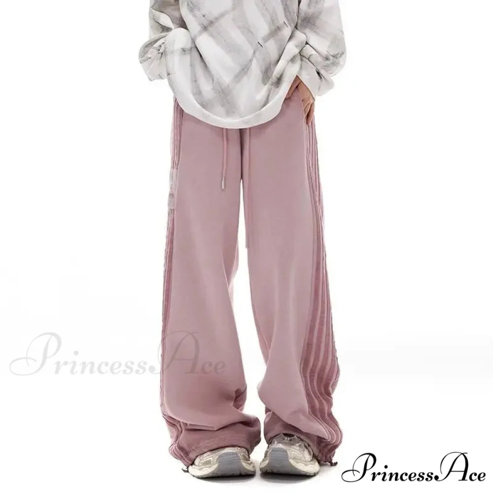 Gray Striped Movement Informal Trousers pants-241228