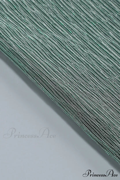 Green Celestina Stylish Draped Maxi Dress