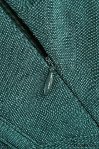 Green Celestina Stylish Draped Maxi Dress