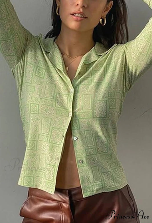 Green Knitted Graceful Bandeau Top