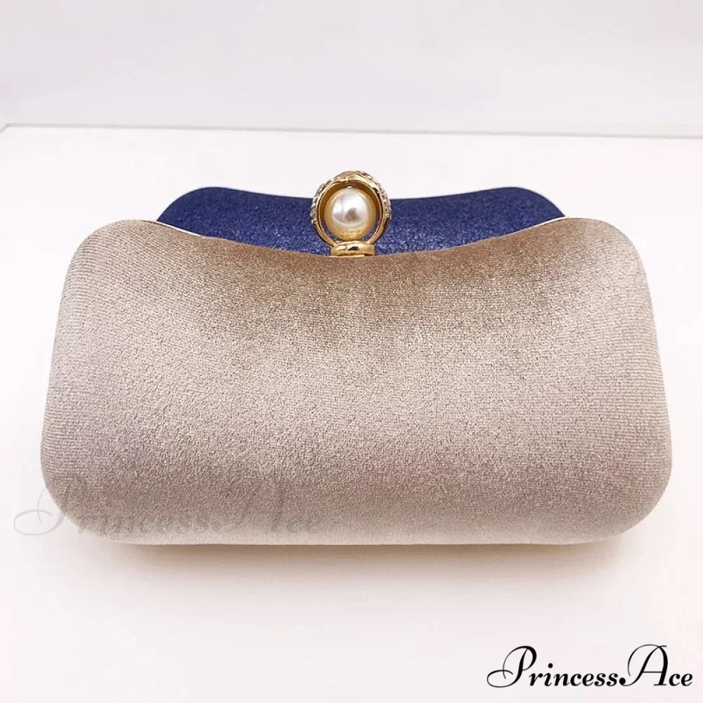 Green Retro Wedding Evening Clutch Purse Apricot / 20x5x11cm clutchbag-250126