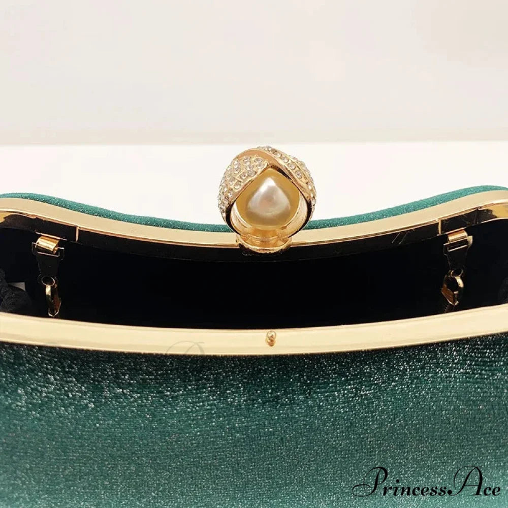 Green Retro Wedding Evening Clutch Purse clutchbag-250126