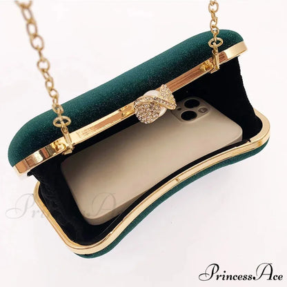 Green Retro Wedding Evening Clutch Purse clutchbag-250126