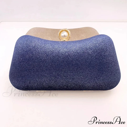 Green Retro Wedding Evening Clutch Purse Dark Blue / 20x5x11cm clutchbag-250126