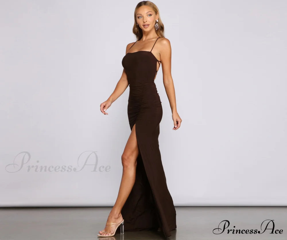 Gretchen Formal Stylish Lace-Up Dress