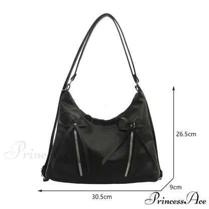 Grey Arch Synthetic Leather Shoulder Bag shoulder-250126