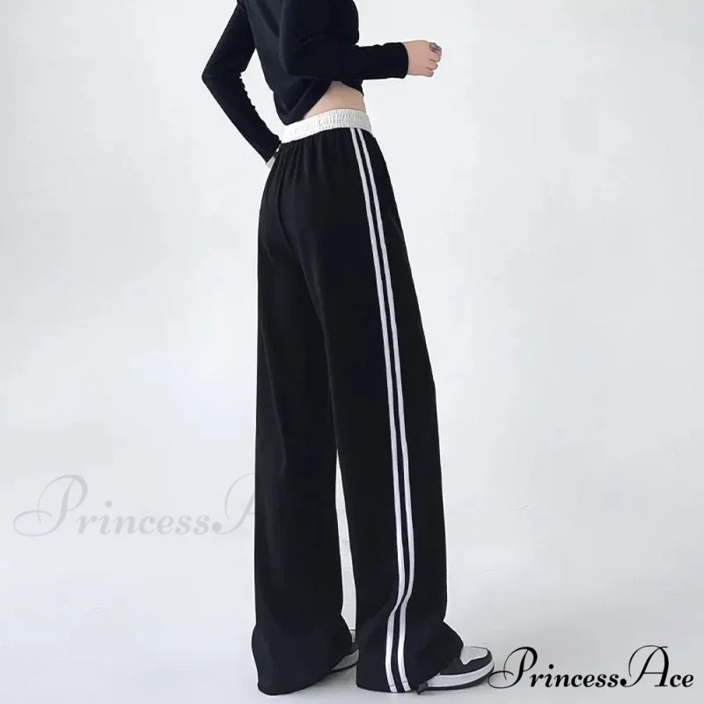Grey Banded Informal Sweatpants Trousers pants-241228