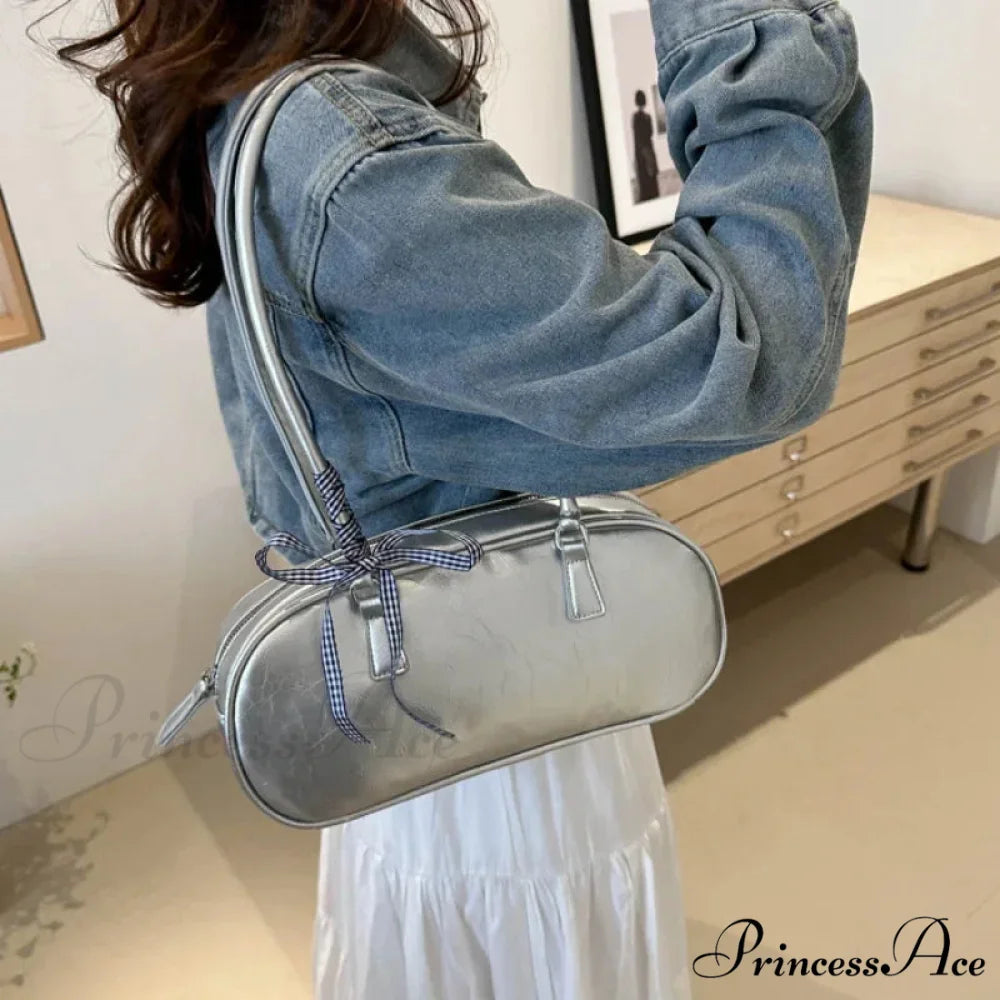 Grey Cushion Crossbody Shoulder Bag shoulder-250126