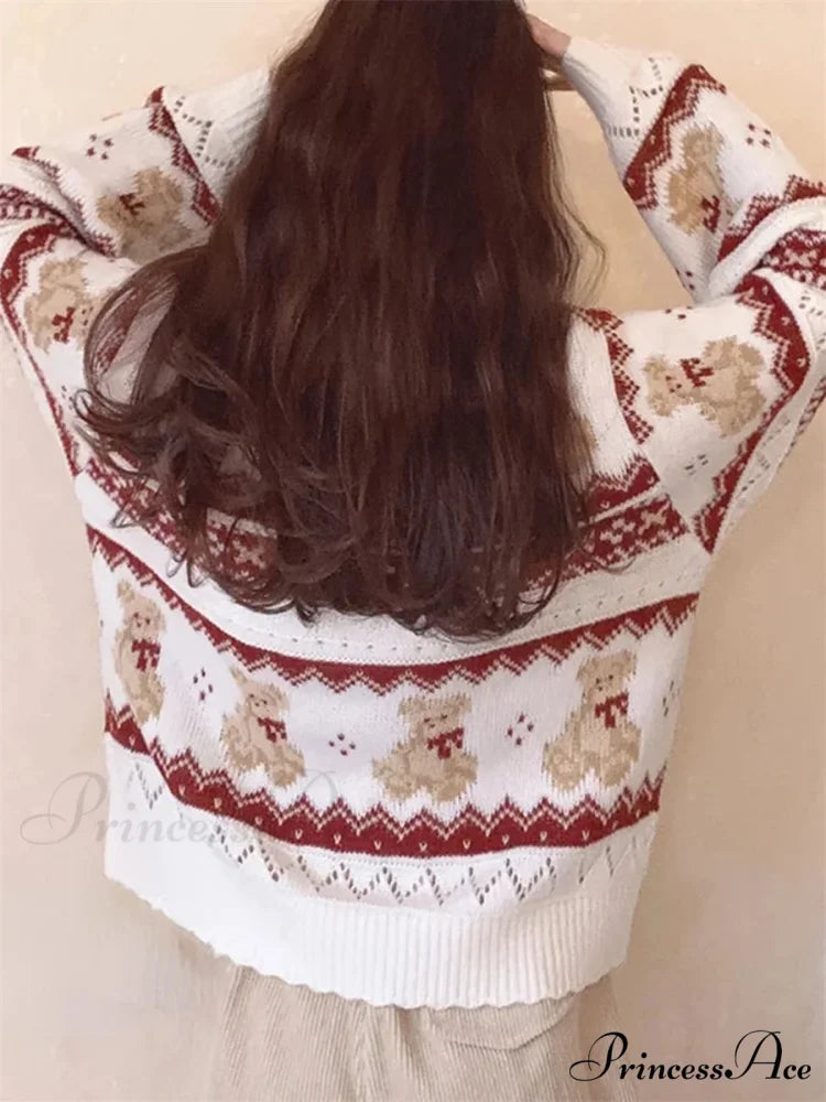 Grizzly Mark Long Sleeve Button-Up Sweater cardigans-241228
