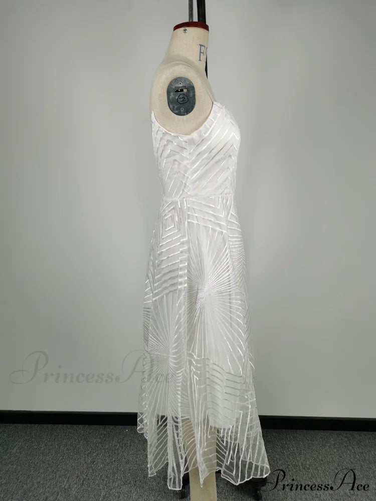 Guest Embroidered Formal Elegant Midi Warm-Season Wedding Evening Party - Backless Gown for Women Dress
