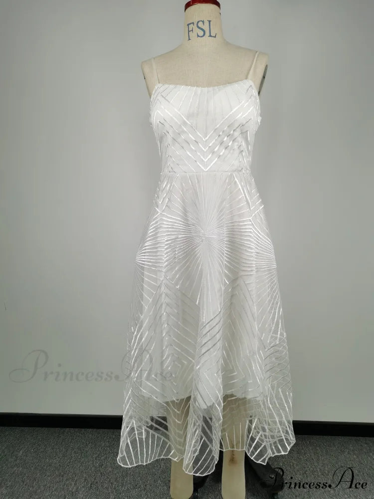 Guest Embroidered Formal Elegant Midi Warm-Season Wedding Evening Party - Backless Gown for Women Dress