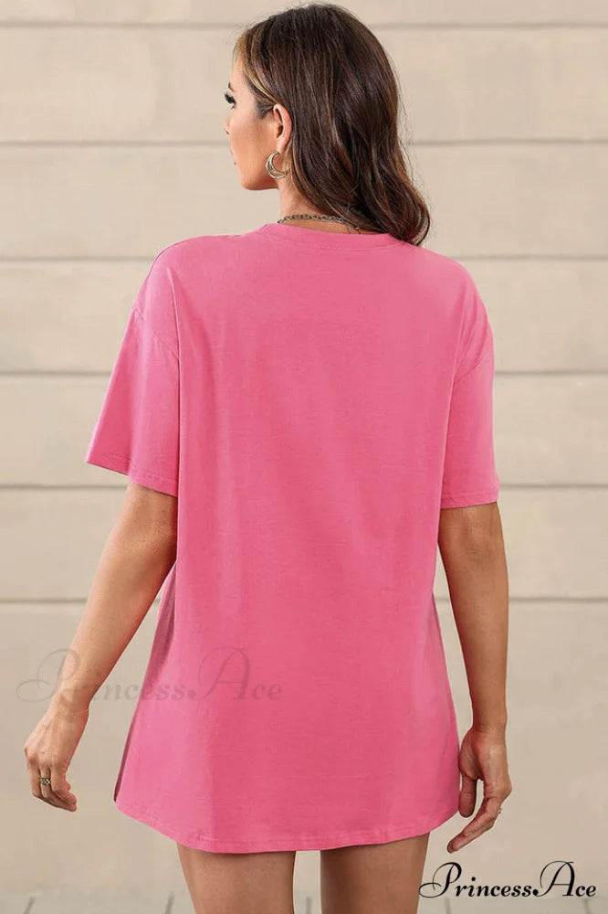 Guitar Slogan Stylish Letter Graphic Tee