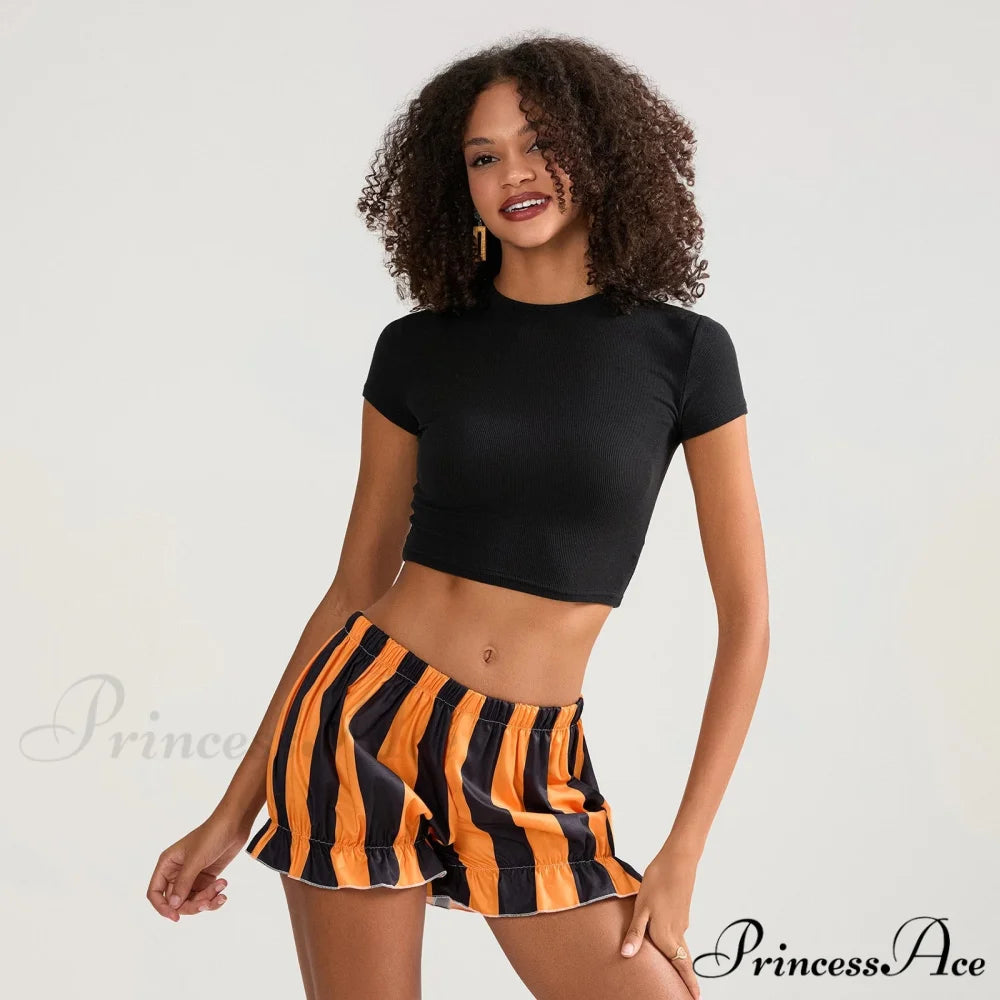 Halloween Line Elastic Waist Brief short-250223