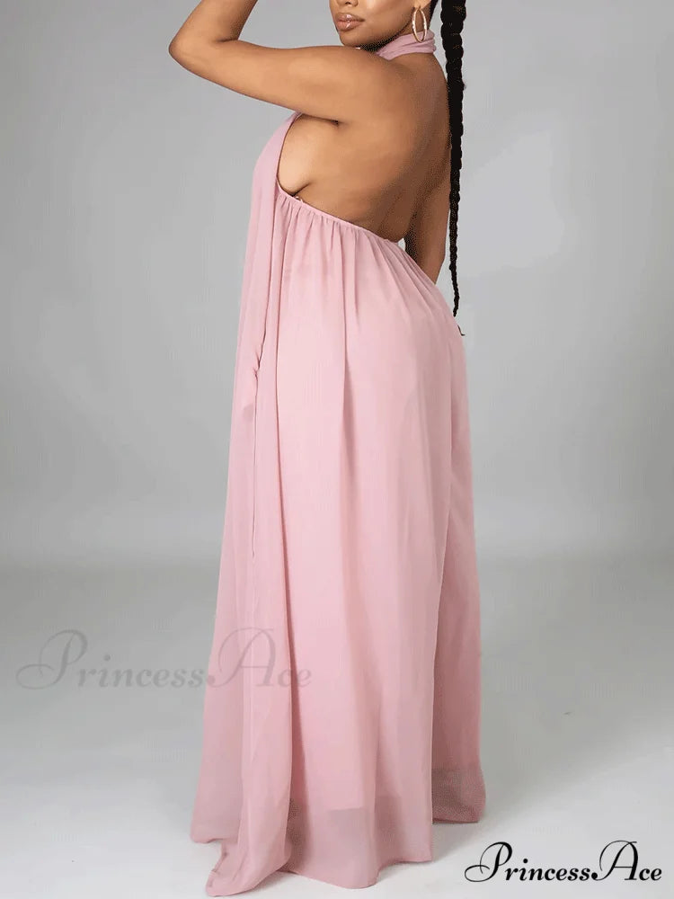 Halter Casual Graceful Maxi Dress