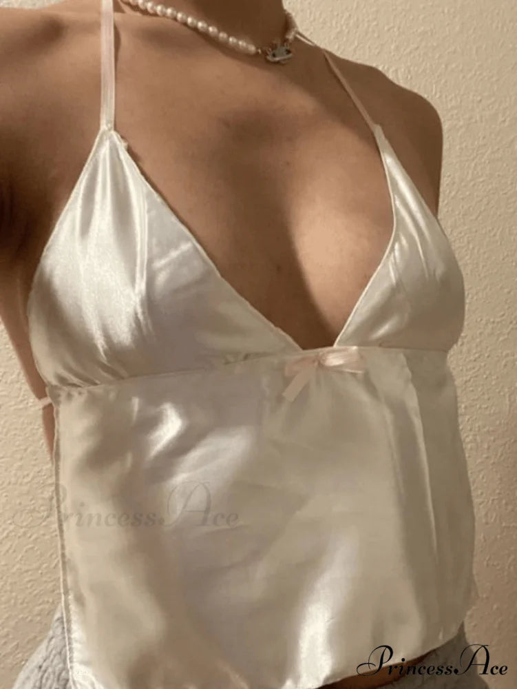 Halter Charming Ruffle Dress White / S