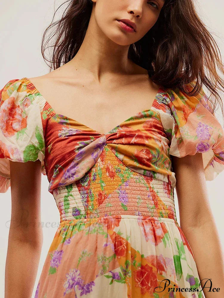 HAMMEL Elegant MAXI DRESS Print / L