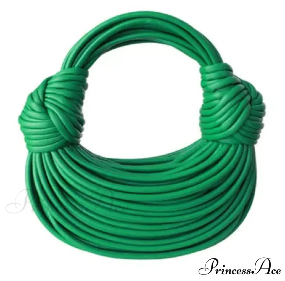 Handcrafted Pasta Gold Evening Clutch Purse Green / (20cm handbag-250126