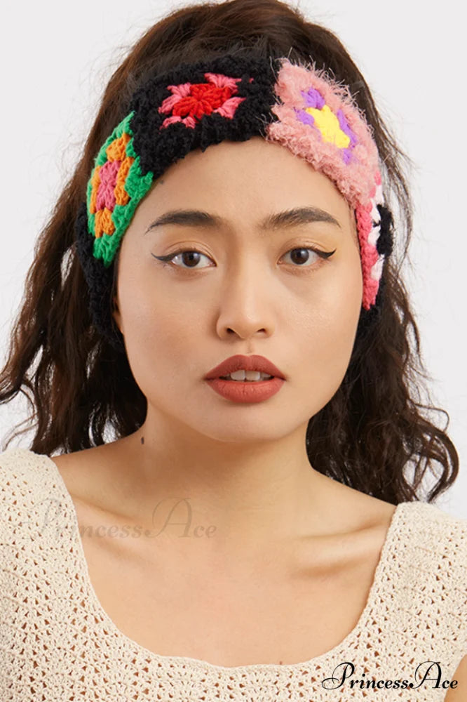Handmade Ear Warmer Charming Pattern Knit Headband Picture