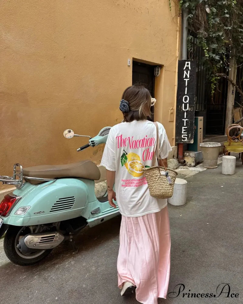 Harajuku Adorable Citrus Graphic T-shirt t-shirt-250223