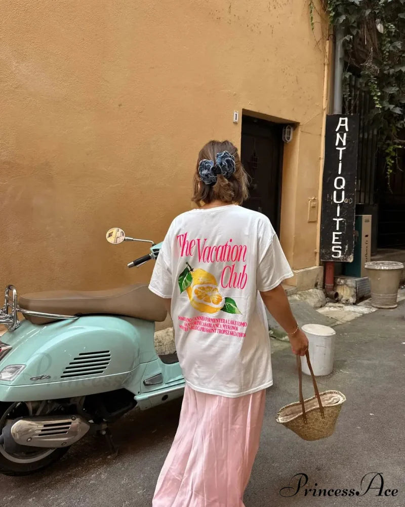 Harajuku Adorable Citrus Graphic T-shirt t-shirt-250223