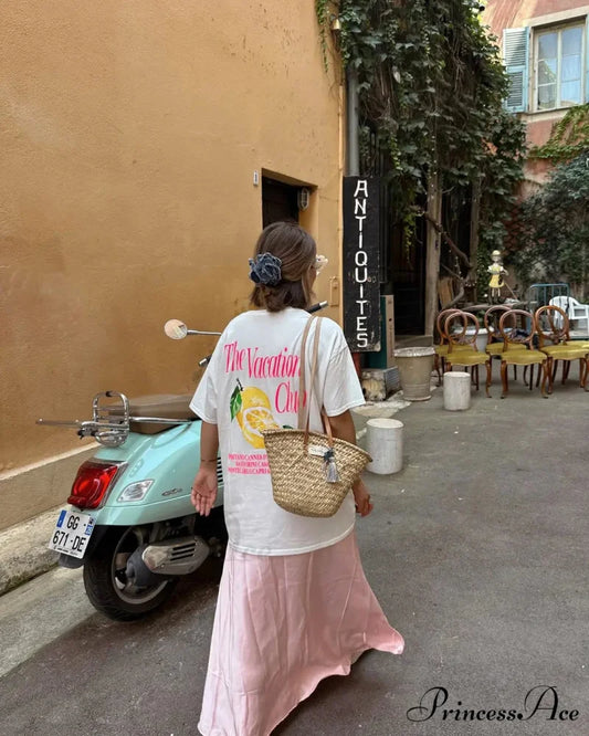 Harajuku Adorable Citrus Graphic T-shirt white1 / S t-shirt-250223