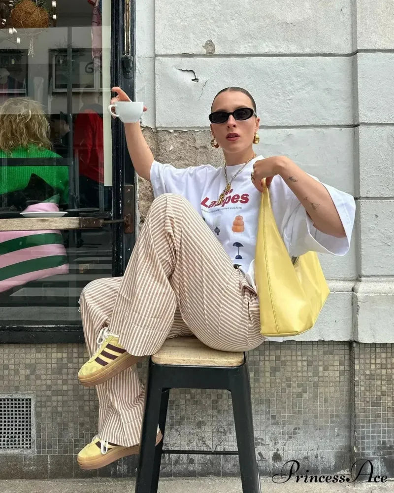 Harajuku Adorable Citrus Graphic T-shirt white3 / S t-shirt-250223