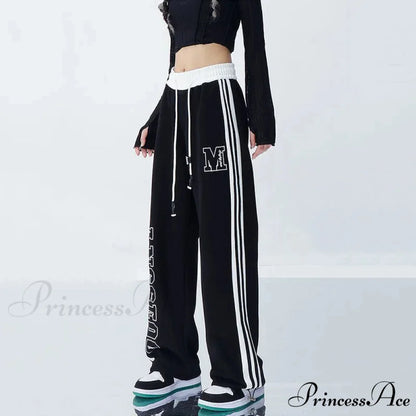 Harajuku Banded Running Trousers pants-241228