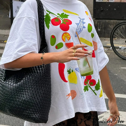 Harajuku Dark Basic Symbol Graphic T-shirt t-shirt-250223