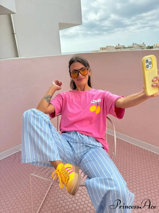 Harajuku Dark Yellow Graphic T-shirt t-shirt-250223