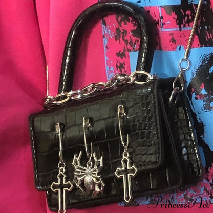 Harajuku Gothic Punk Spice Cross Spider Rabbit Dark Messenger Bag