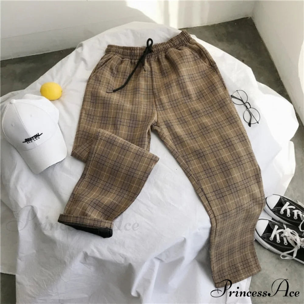 Harem Ladies Causal Pants Plus Size Pants brown / S