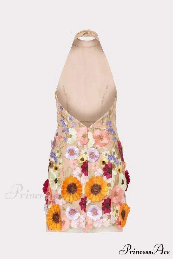Hariet 3D Stylish Floral Embroidered Dress