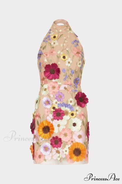 Hariet 3D Stylish Floral Embroidered Dress