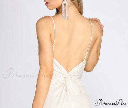 Harley Formal Stylish Knot Glitter Dress