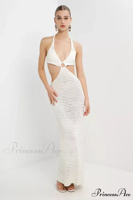 Haven Crochet Maxi Charming Cover Up Dress