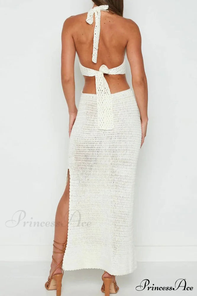 Haven Crochet Maxi Charming Cover Up Dress