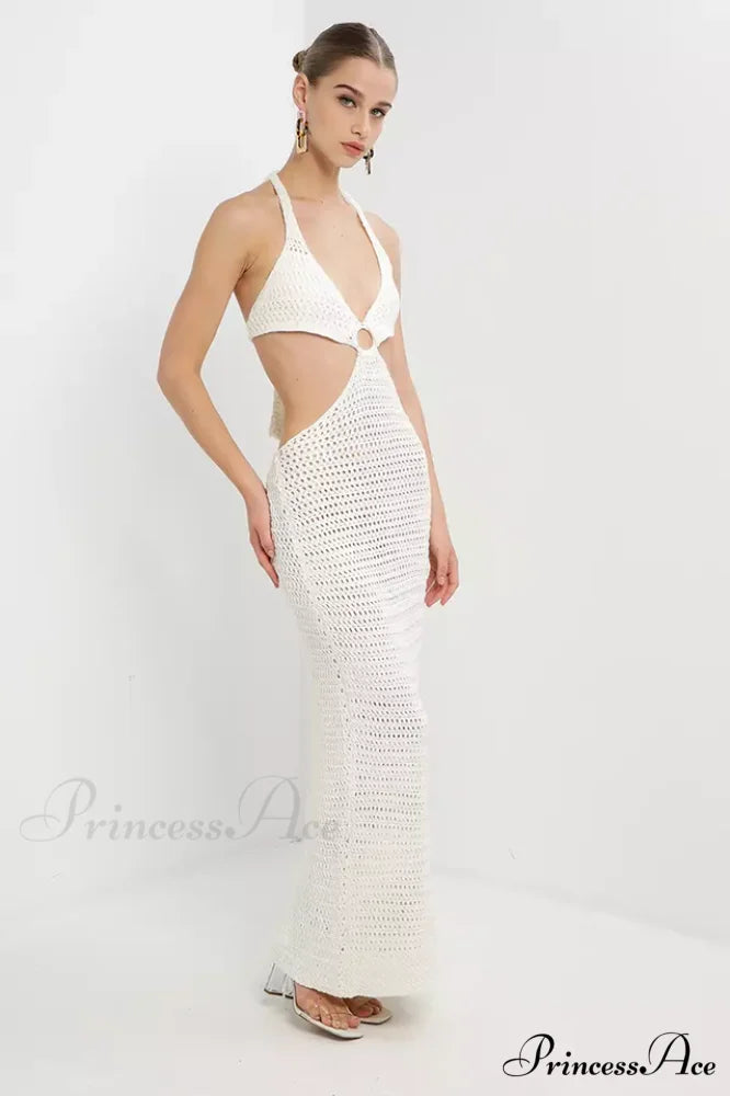 Haven Crochet Maxi Charming Cover Up Dress