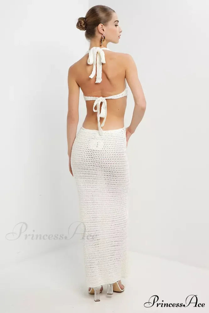 Haven Crochet Maxi Charming Cover Up Dress