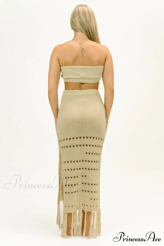 Hazel Crochet Top Charming + Skirt Set