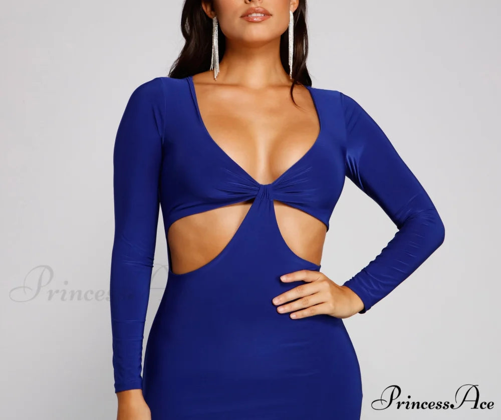 Head Turner Stylish Cutout Mini Dress