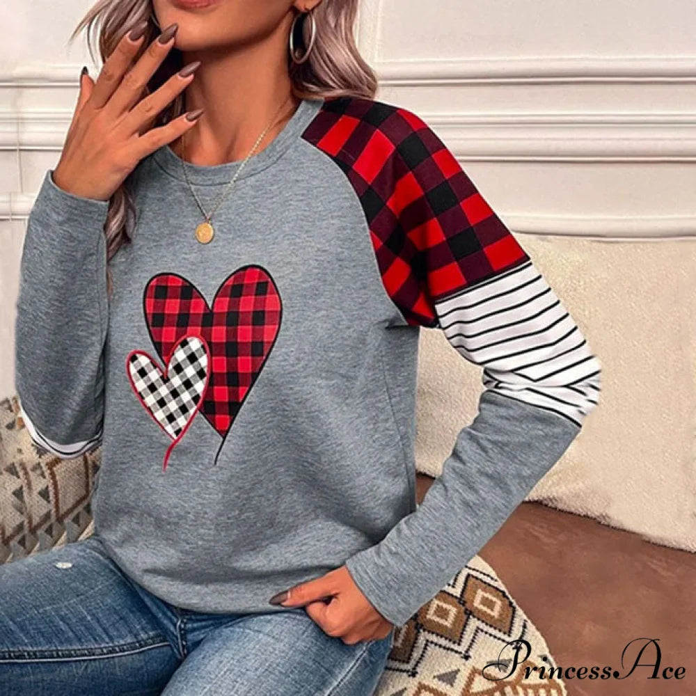 Heart Design Patchwork Tee