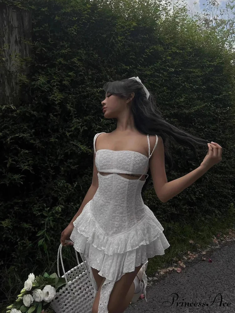 Heavenly Lace Stylish Mini Dress