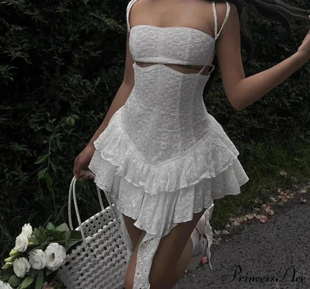 Heavenly Lace Stylish Mini Dress