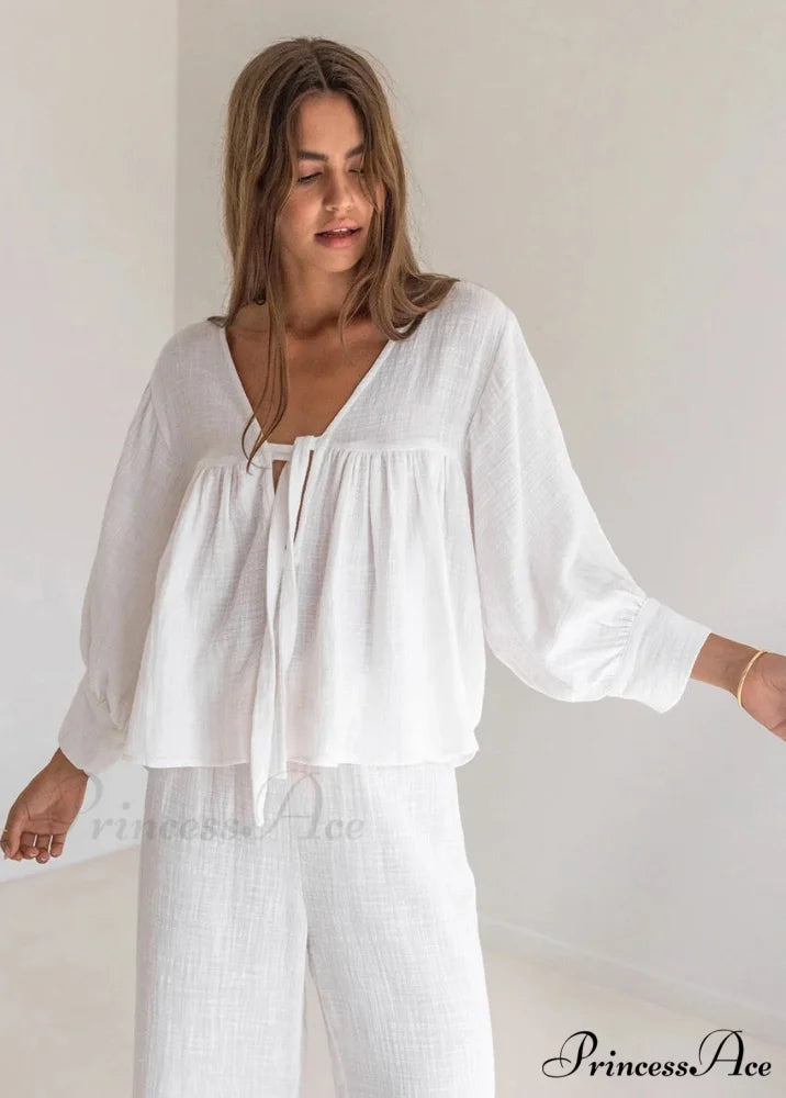 HEIDI TWO Stylish PIECE SET White / S