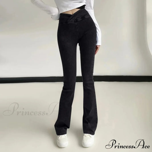 High Elastic Vintage Quality Harajuku Jeans Black / XS