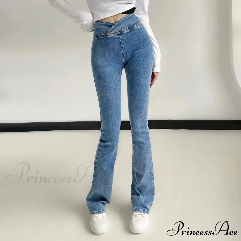 High Elastic Vintage Quality Harajuku Jeans blue / XS