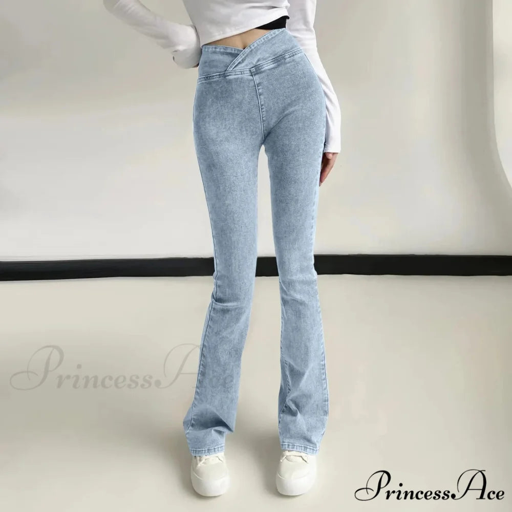 High Elastic Vintage Quality Harajuku Jeans light blue / XS