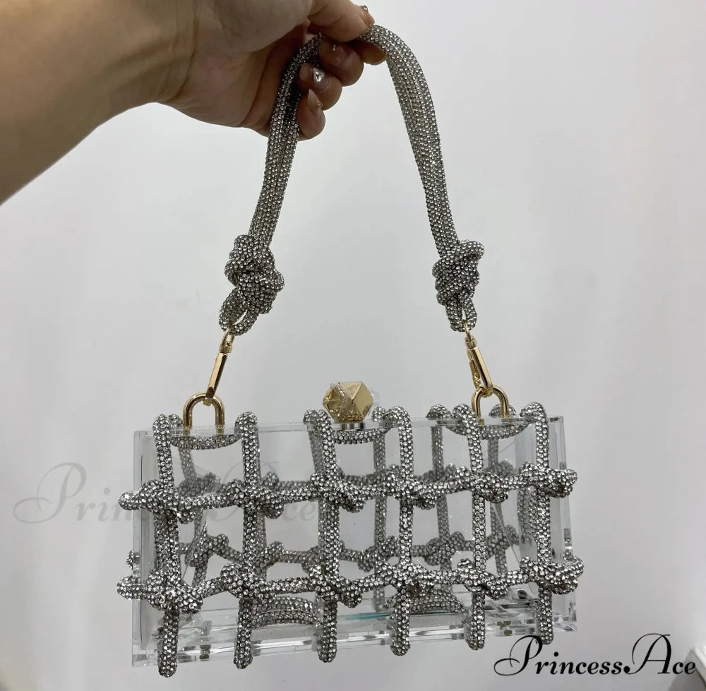 High-end Acrylic Gemstones Evening Clutch Marriage Bag color3 clutchbag-250126