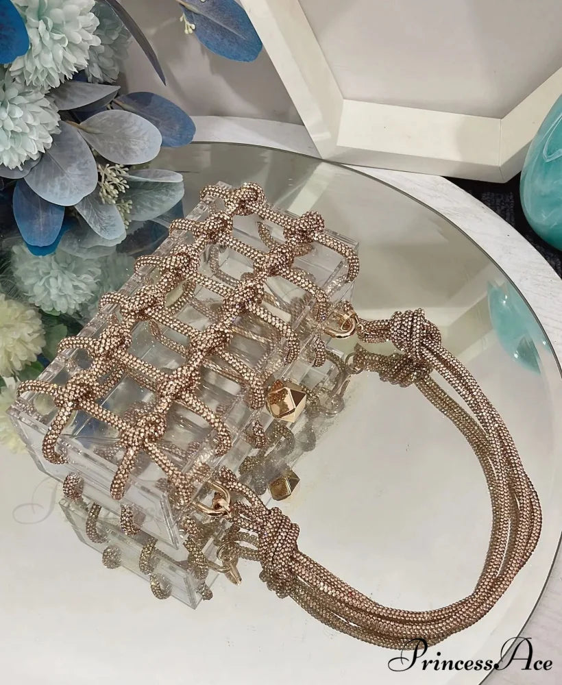 High-end Acrylic Gemstones Evening Clutch Marriage Bag color6 clutchbag-250126